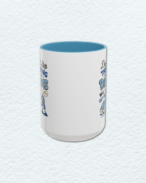 "Don't Stop Thinking" Robot Mug